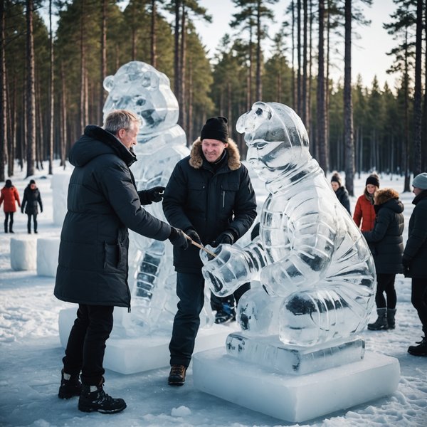 Comment découvrir les traditions de la sculpture sur glace en Finlande?