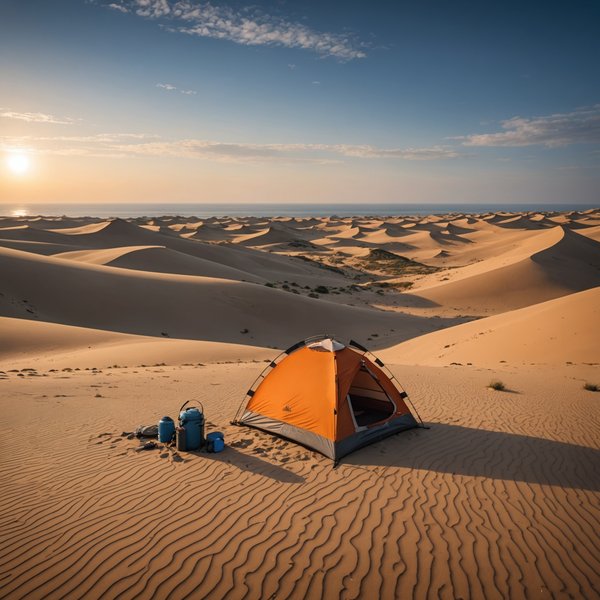 Quels sont les conseils pour camper en toute sécurité en région de dunes?